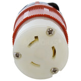 3-prong locking connector for 20A 277V cords