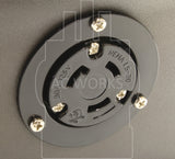 replacement outlet, flanged outlet, industrial locking outlet, commercial locking outlet