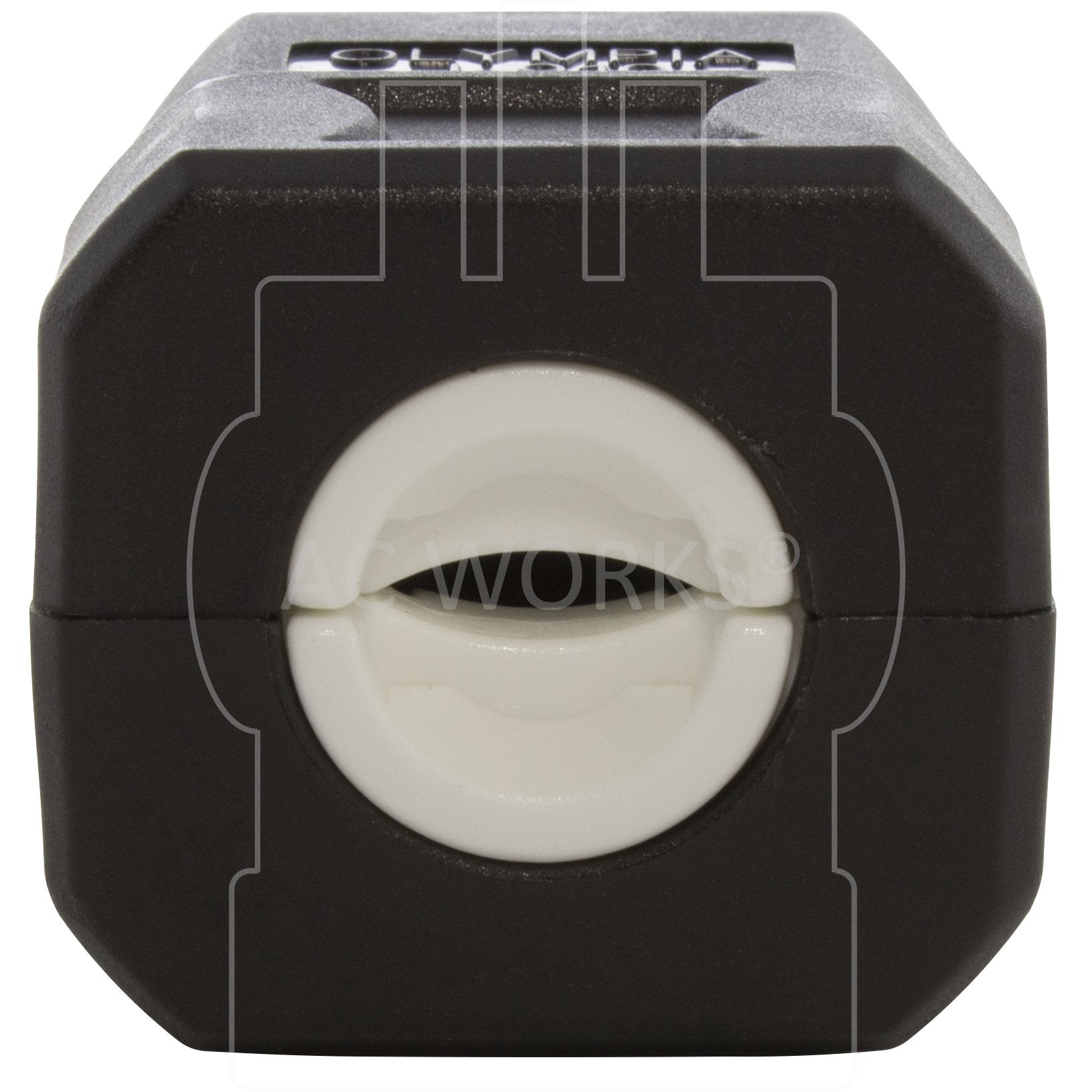 AC WORKS® [ASQ515P] NEMA 5-15P 15A 125V Clamp Style Square Household Plug with UL, C-UL Approval