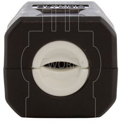 AC WORKS® [ASQ520P-BK] NEMA 5-20P 20A 125V Clamp Style Square Plug with UL, C-UL Approval