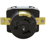 AC WORKS® [CS8169] California Standard CS8169 50A 480V 3-Phase Locking Receptacle