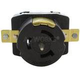AC WORKS® [CS8269] California Standard CS8269 50A 250V 3-Wire Locking Receptacle