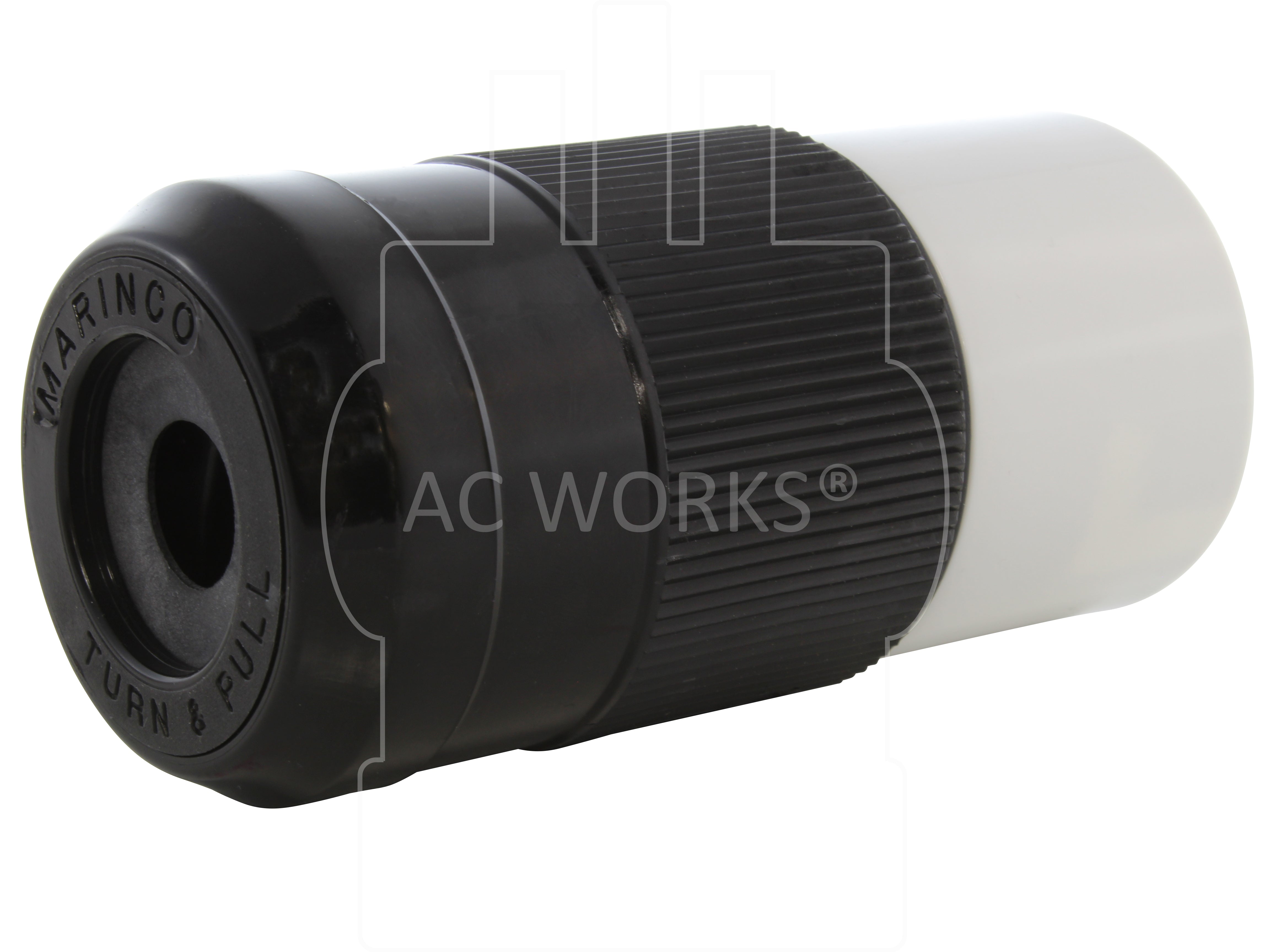 AC WORKS® [CS8365] California Standard CS8365 50A 3-Phase 250V  4-Wire Locking Male Plug