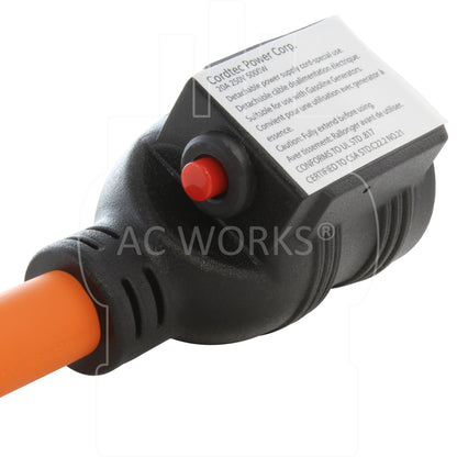 20A 250V circuit breaker with red button