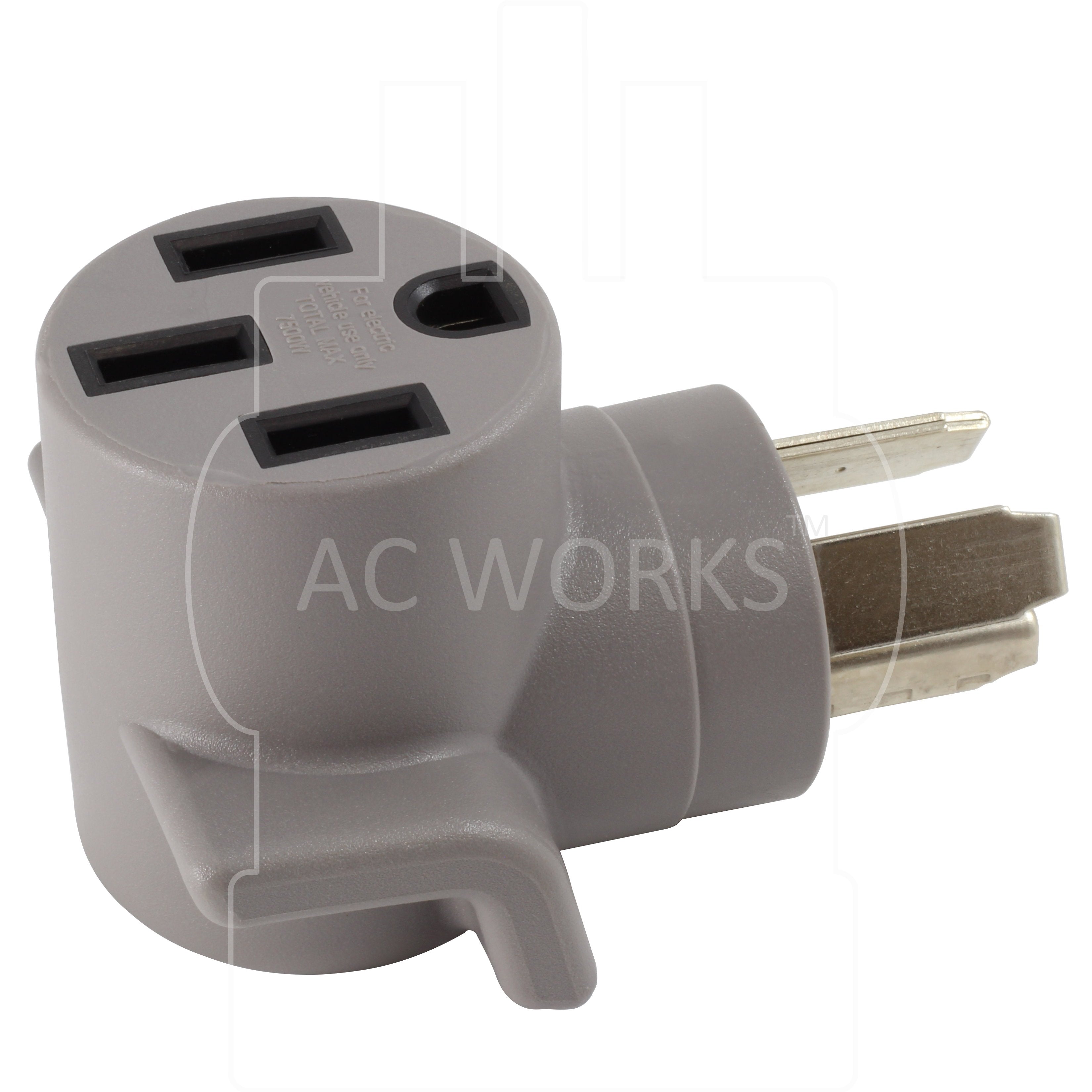 EV1030MS, AC Works, AC Connectors, NEMA 14-50R, 14-50R, 1450R Tesla Charging Adapter