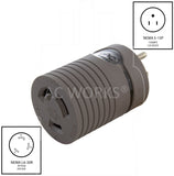 AC WORKS® [EV515L630] EVSE Upgrade EV Charging Adapter 15A Household Plug to L6-30R Female Connector