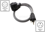 NEMA 6-20P to NEMA 14-50R level 2 EV charging adapter for Tesla use