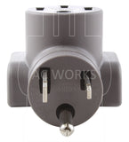 AC Works, AC Connectors, 3 prong plug, welder plug, NEMA 6-50P, 650 plug, 650 welder plug to 1450 tesla charger