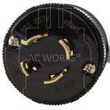 AC WORKS® [EVL1520MS-018] 1.5FT EV Adapter 3-Phase 20A 250V L15-20P Locking Plug to 50A EV Adapter