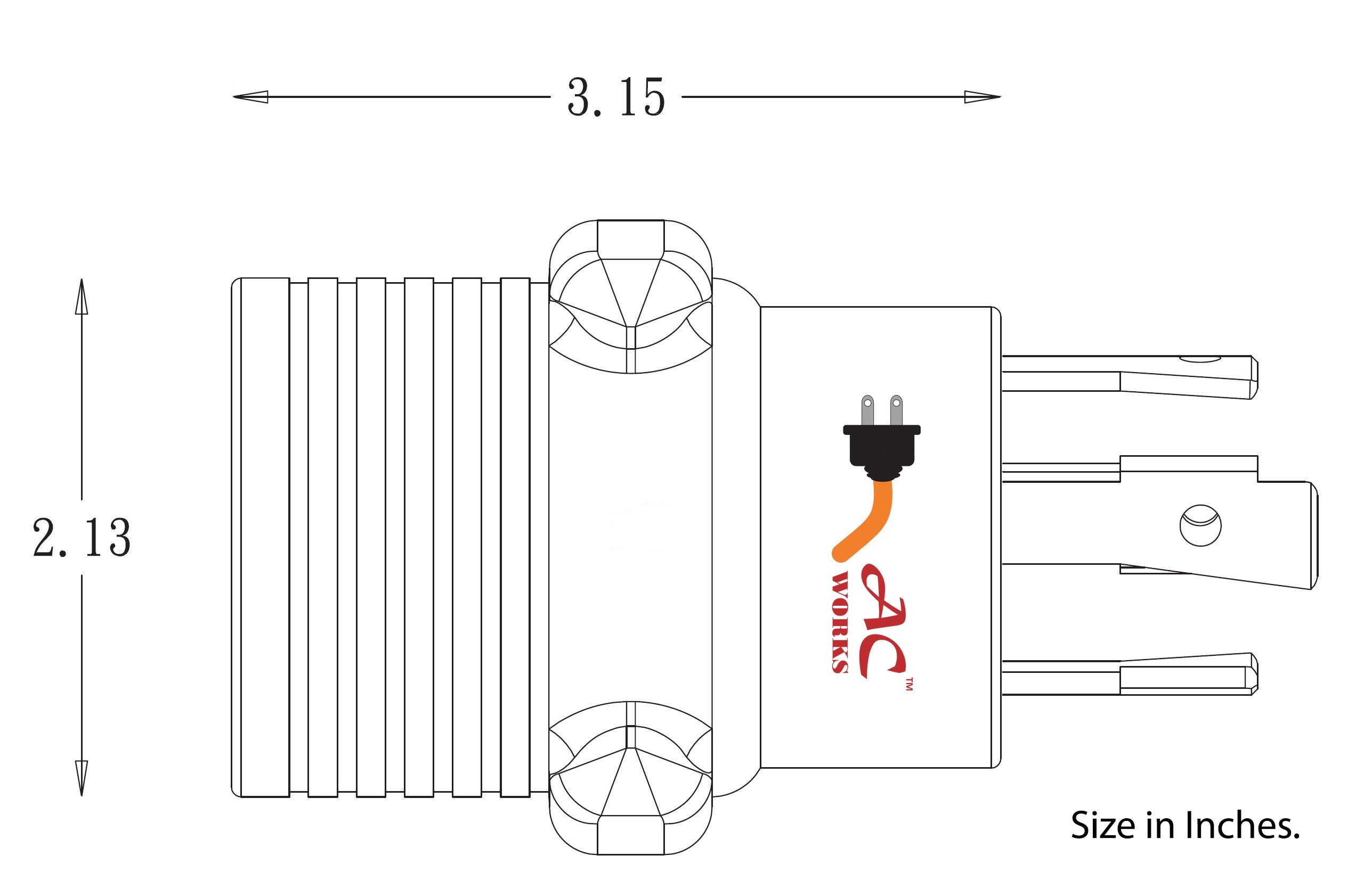 compact locking EV adapter