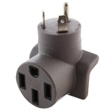 AC WORKS Brand Tesla adapter, right angle adapter, compact adapter, modern gray adapter