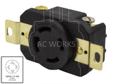 AC Works, NEMA L14-30R, L1430 replacement outlet, 4 prong 30 amp outlet, locking outlet