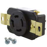 AC WORKS brand heavy-duty replacement outlet, industrial grade DIY receptacle by AC Connectors