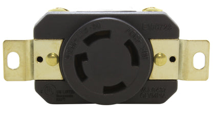 UL and C-UL certified industrial grade outlet, flush mount DIY receptacle