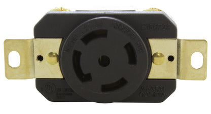 UL and C-UL certified industrial grade outlet, flush mount DIY receptacle