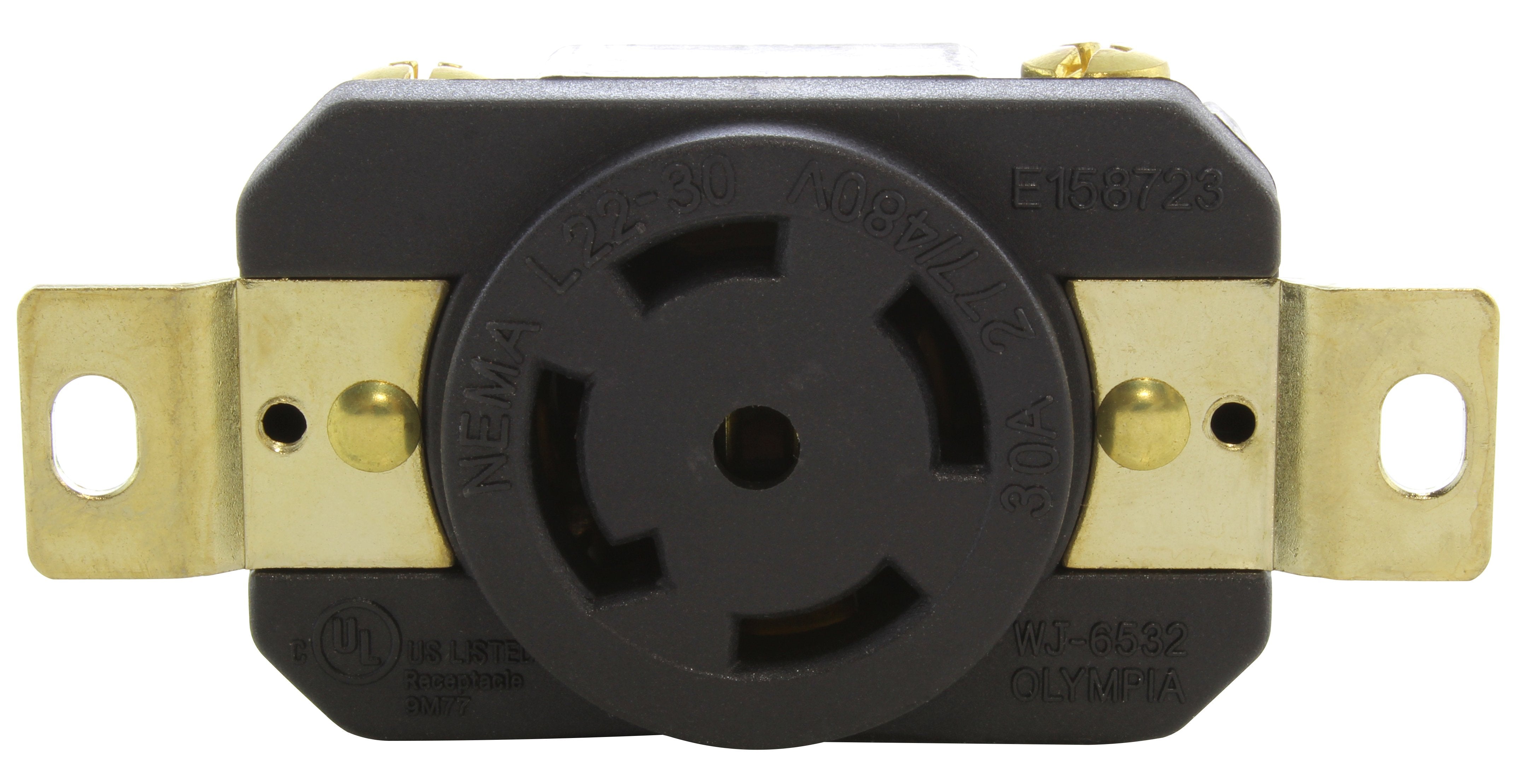 UL and C-UL certified industrial grade outlet, flush mount DIY receptacle