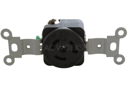 flush mount locking receptacle