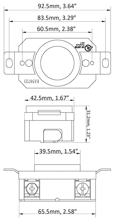 DIY easy installation industrial outlet