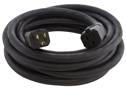 AC WORKS® [HD515PR] SOOW 12 Gauge NEMA 5-15 15A 125V Heavy Duty Outdoor Rubber Extension Cord