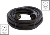AC WORKS® [HD515PR] SOOW 12 Gauge NEMA 5-15 15A 125V Heavy Duty Outdoor Rubber Extension Cord