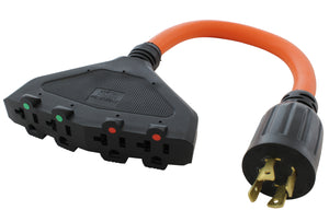 4-prong 20A generator outlet to household connections