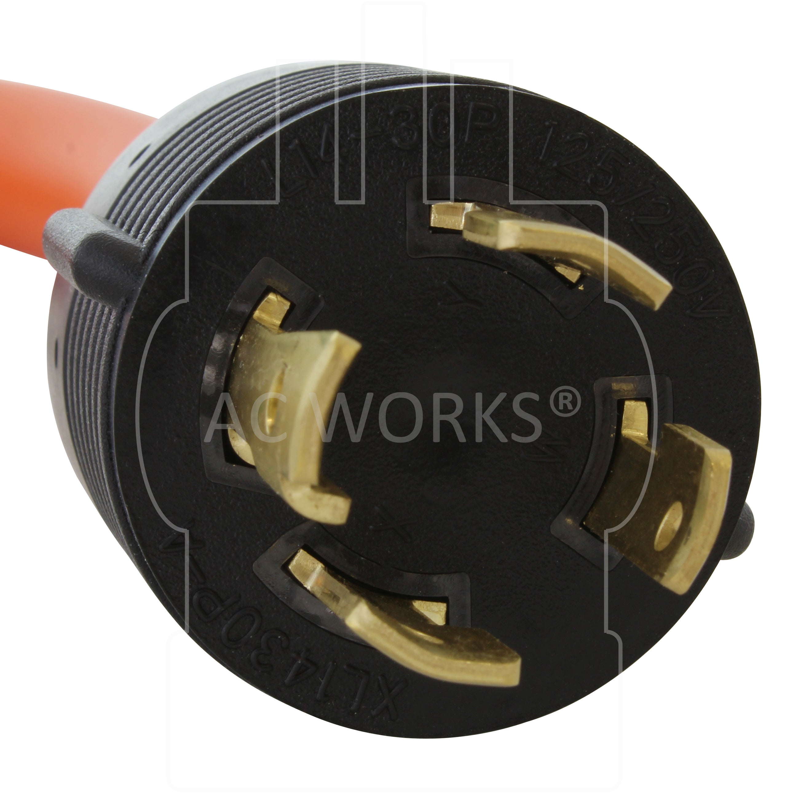 NEMA L14-30 4-prong 30A 250V locking plug