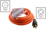 PDU cord, power distribution extension cord, locking PDU, NEMA L14-30P to 4 NEMA 5-20R, L1430 male plug to 4 520 female connectors, generator plug to 4 household connectors
