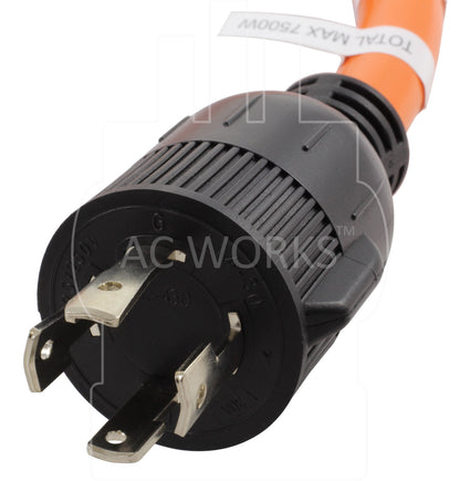 NEMA L14-30P, AC Works, Ac Connectors, L1430M50-018, L14-30P, L1430P, L1430