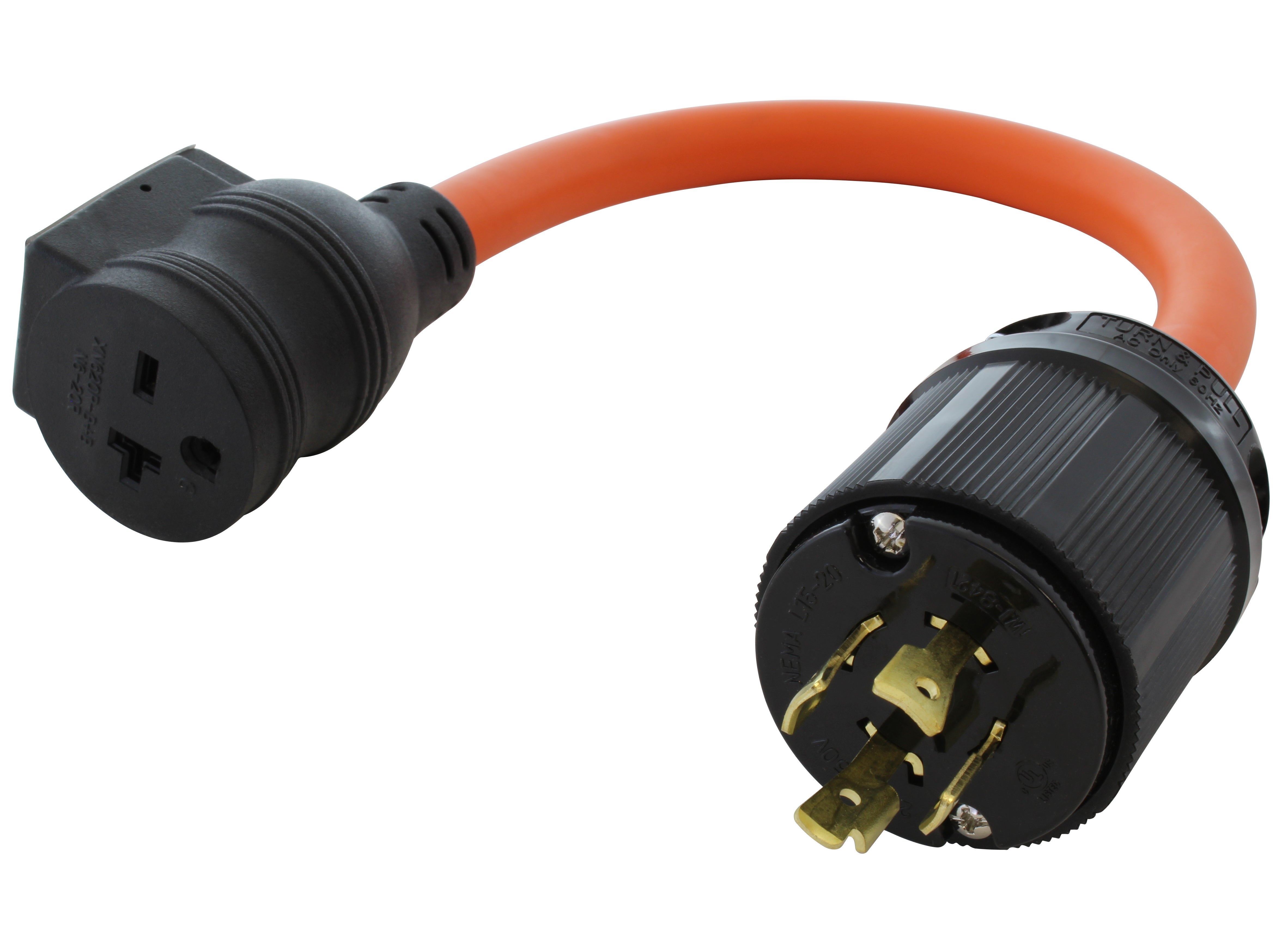 1.5FT 20-Amp 3-Phase 250-Volt L15-20P Plug to 6-20 Outlet W