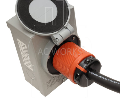 AC Works, Inlet box extension cord, transfer switch extension cord