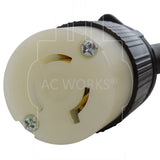 AC WORKS® [L615PR] SOOW 14/3 NEMA L6-15 15A 250V Rubber Extension Cord