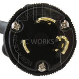 NEMA L6-30P 30A 250V 3-prong locking industrial plug