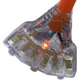 power indicator light, female connectors with power indicator light