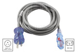 AC WORKS® 13 Amp 125 Volt 16/3 Medical Grade Power Cord with Locking IEC C13