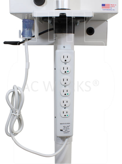 green dot power strip for hospital carts