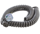 medical grade coiled power cord, hospital grade coiled power cord with good memory