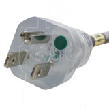 Green dot NEMA 5-15P male plug, green dot household plug for hospital usage