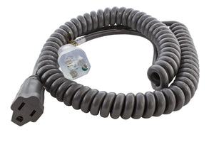 TPU coiled medical power cord