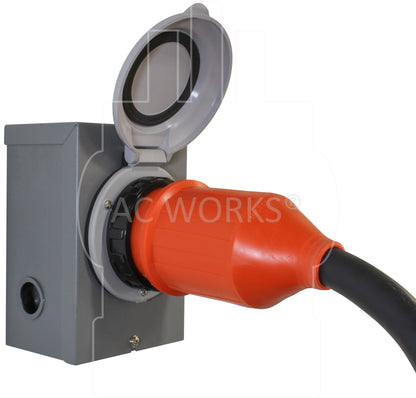 AC WORKS® [MSS2PR] 6/4 SOOW NEMA SS2-50 50A 125/250V Marine Boat Rubber Power Cord