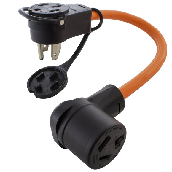 NEMA 14-50 Piggy-Back adapter with 10-30 female connector