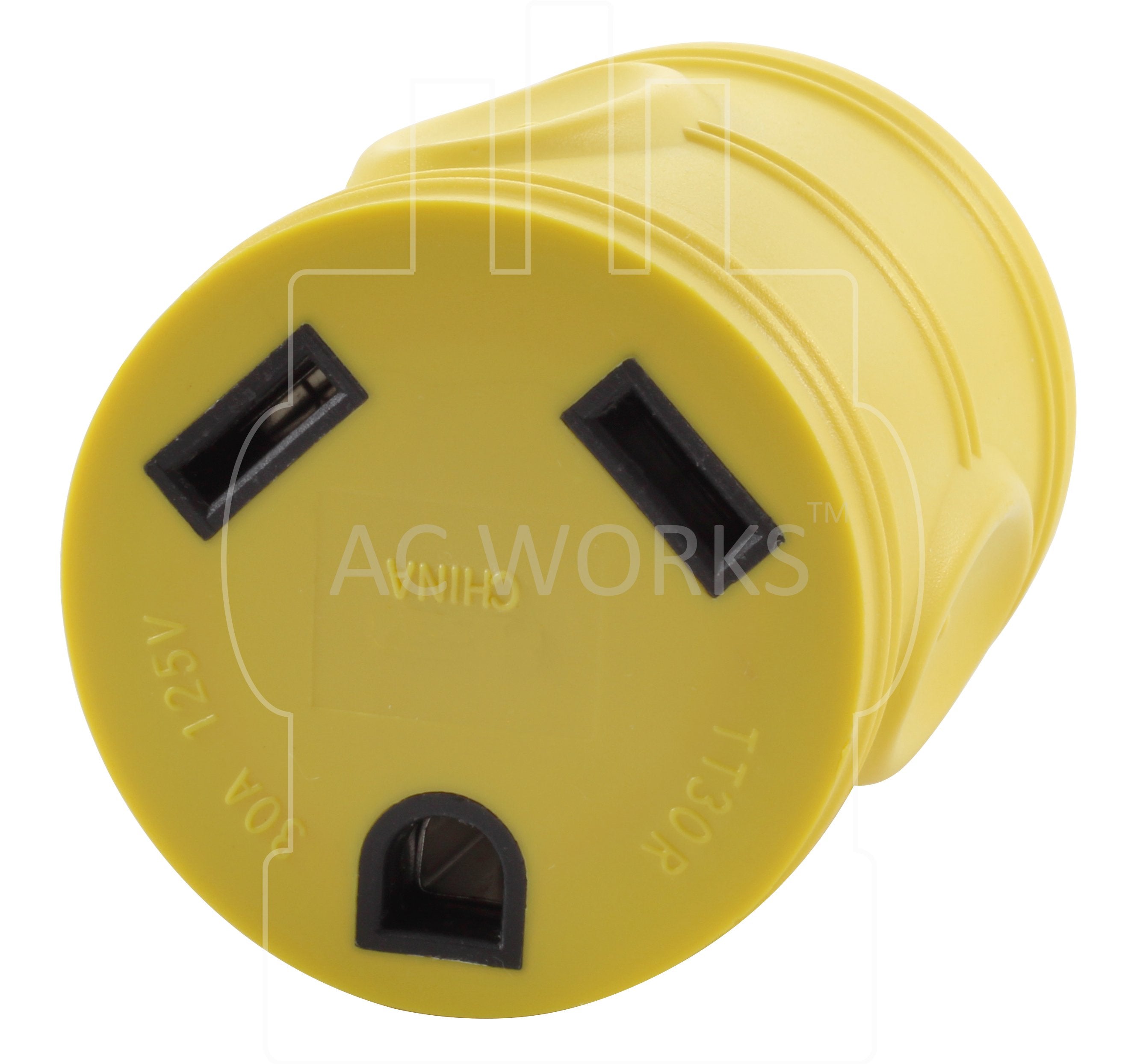 AC Works, NEMA TT-30R, TT30 connector, 30 amp travel trailer connector