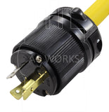 AC Works, NEMA L5-20P, L520 plug, 3 prong 20 amp twist lock plug