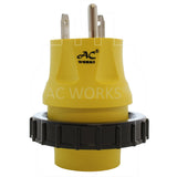 AC WORKS® [RVTTM30] RV 30A TT-30P Plug to L5-30R RV/Marine 30A Detachable Inlet Connection