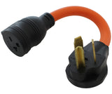 circuit breaker protected adapter for 3-prong dryer outlet