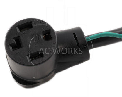 NEMA 14-30P, 1430 male plug, 4-prong 30 amp dryer connector, new style dryer connection