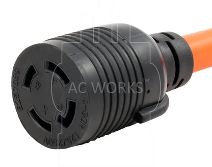 AC Works, NEMA L14-30R, L1430 connector, 4 prong locking connector