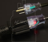 AC Works, household plug and connector with power indicator