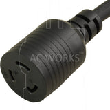 AC Works, NEMA L5-20R, L520 connector, 3 prong locking connector