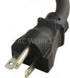 AC Works, NEMA 5-20P, 5-20P, 520P, T-blade plug, 20 amp t blade plug