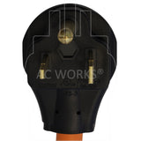 AC WORKS® [S650L620-018] 1.5FT 6-50P 50A Welder Plug to L6-20R 20A 250V Locking Outlet